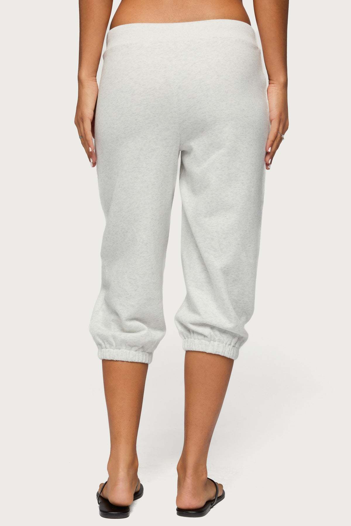 Deana Capri Sweatpants - LIGHT-GRAY-MELANGE