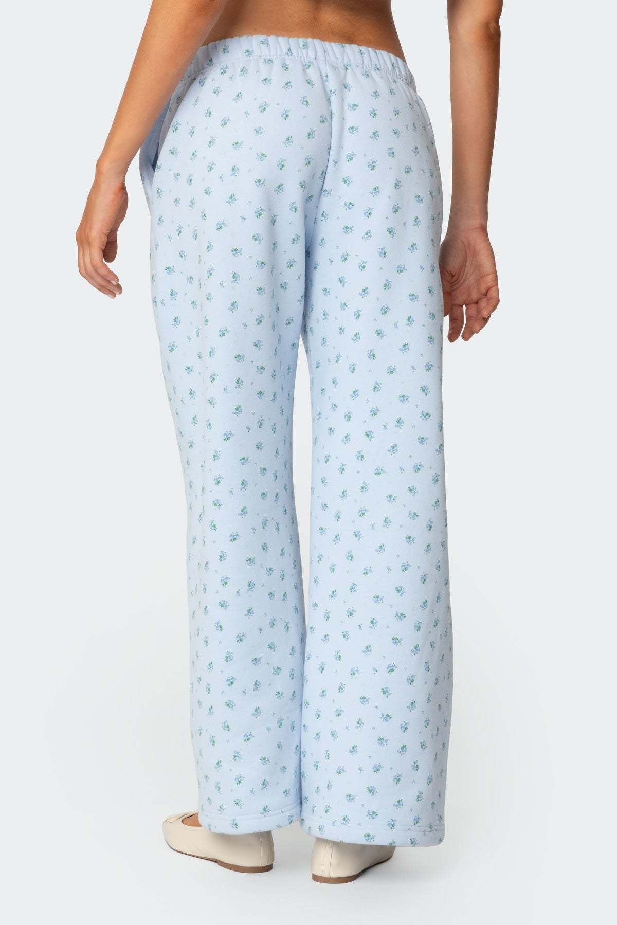 Flower Power Sweatpants - LIGHT BLUE