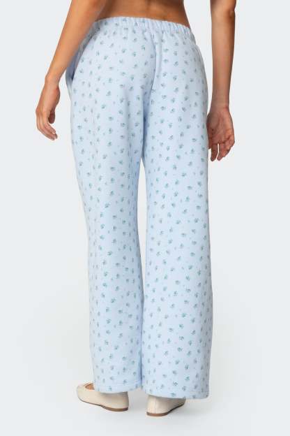 Flower Power Sweatpants - LIGHT BLUE