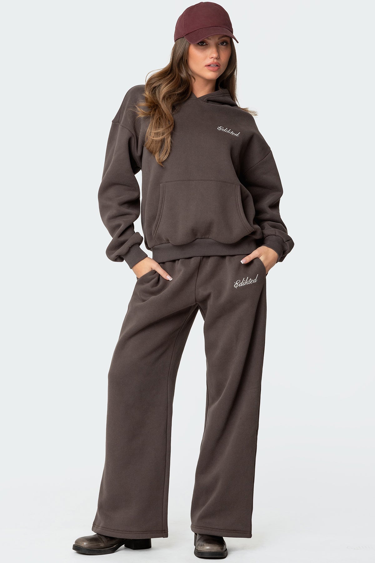 We're Edikted Sweatpants - DARK GRAY