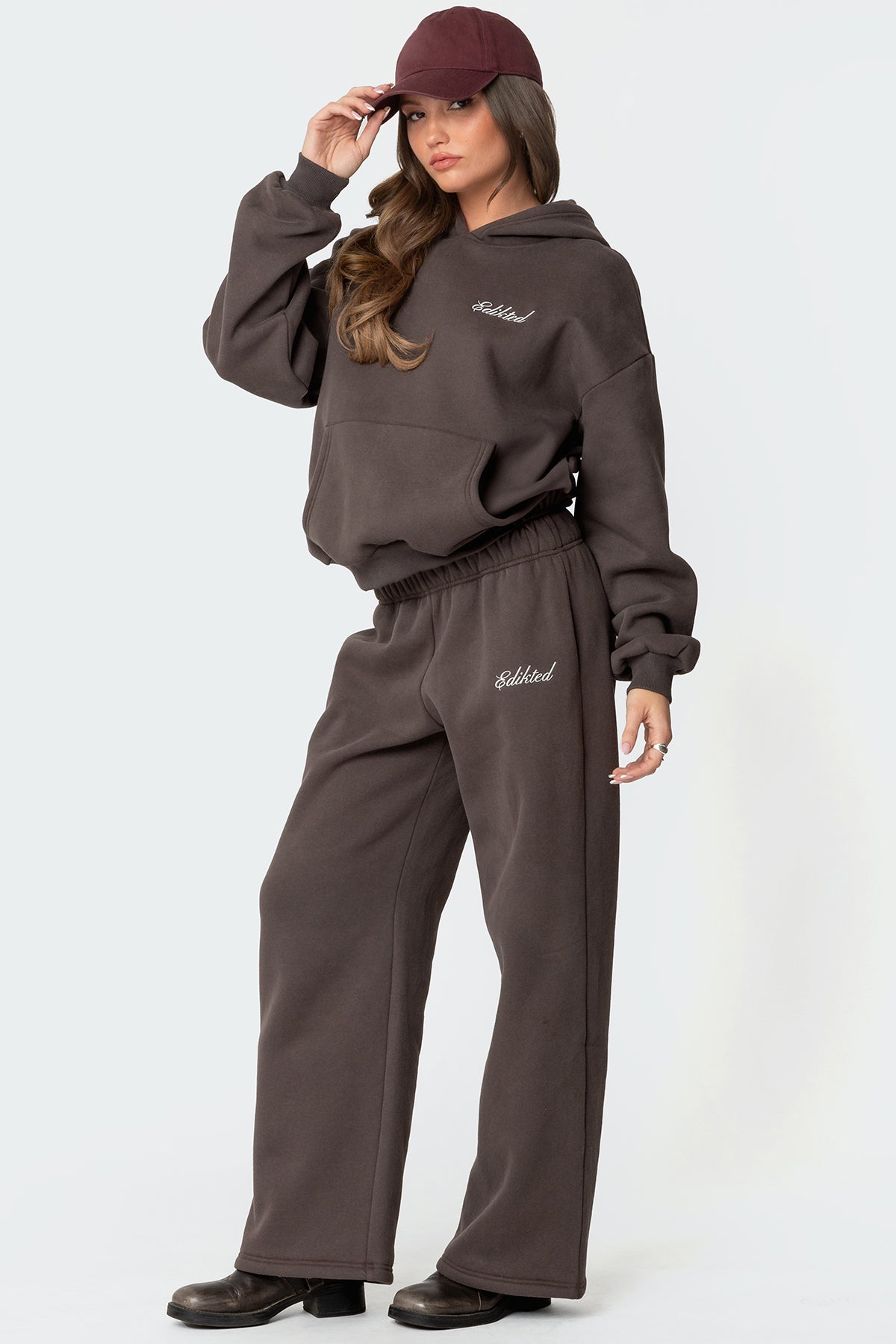 We're Edikted Sweatpants - DARK GRAY