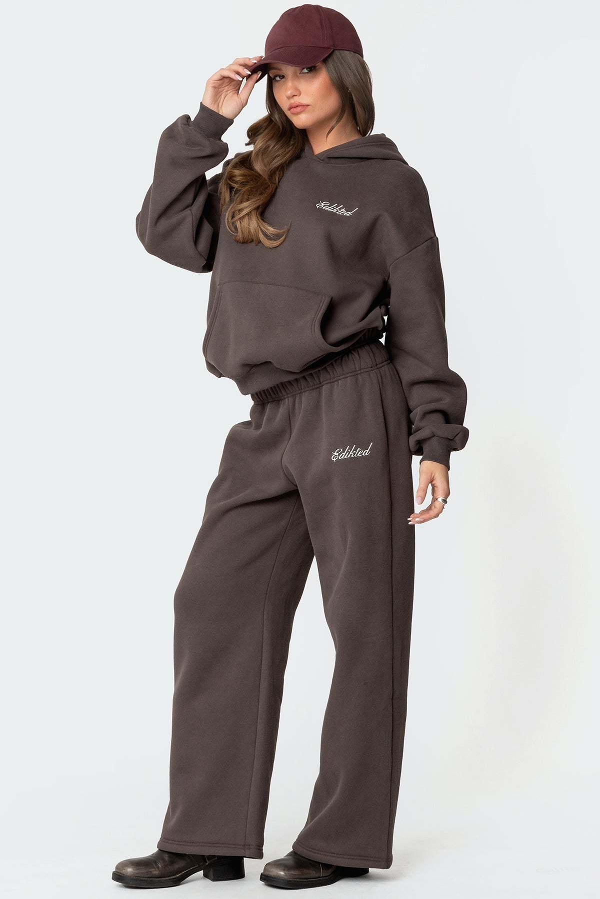 We're Edikted Sweatpants - DARK GRAY