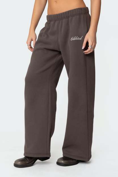 We're Edikted Sweatpants - DARK GRAY