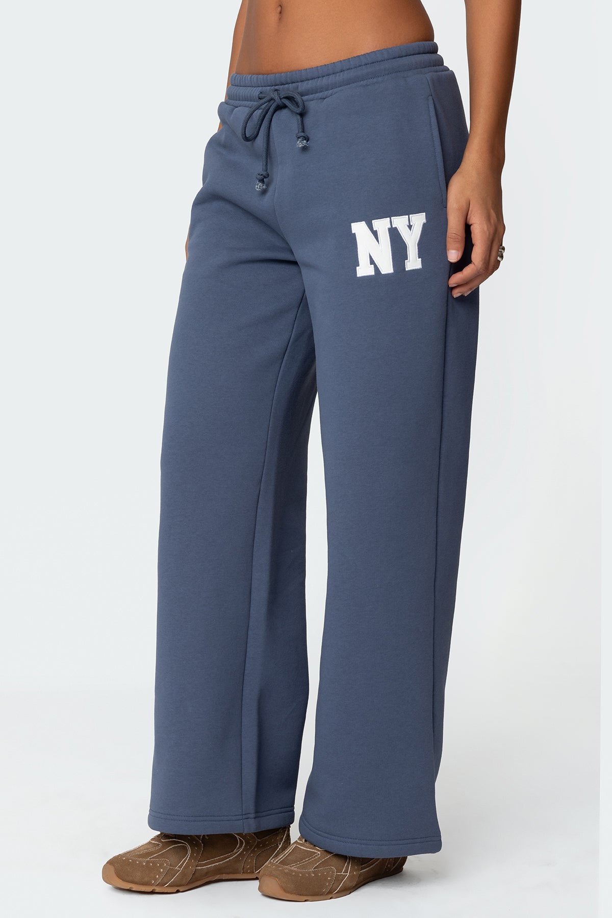 Ny Wide Leg Sweatpants - BLUE
