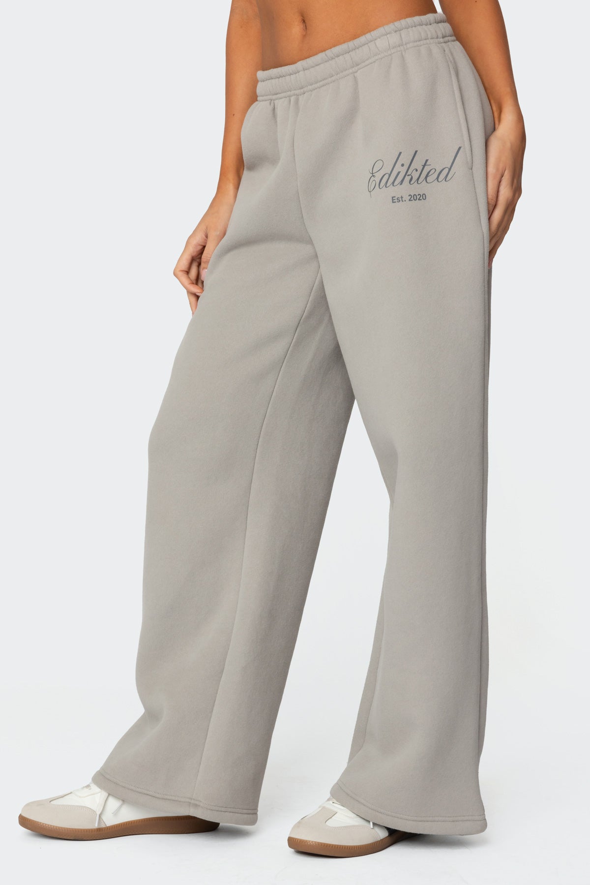 Get Edikted Sweatpants - GRAY