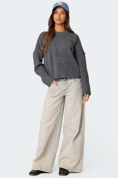 Shirley Oversized Sweater - DARK GRAY