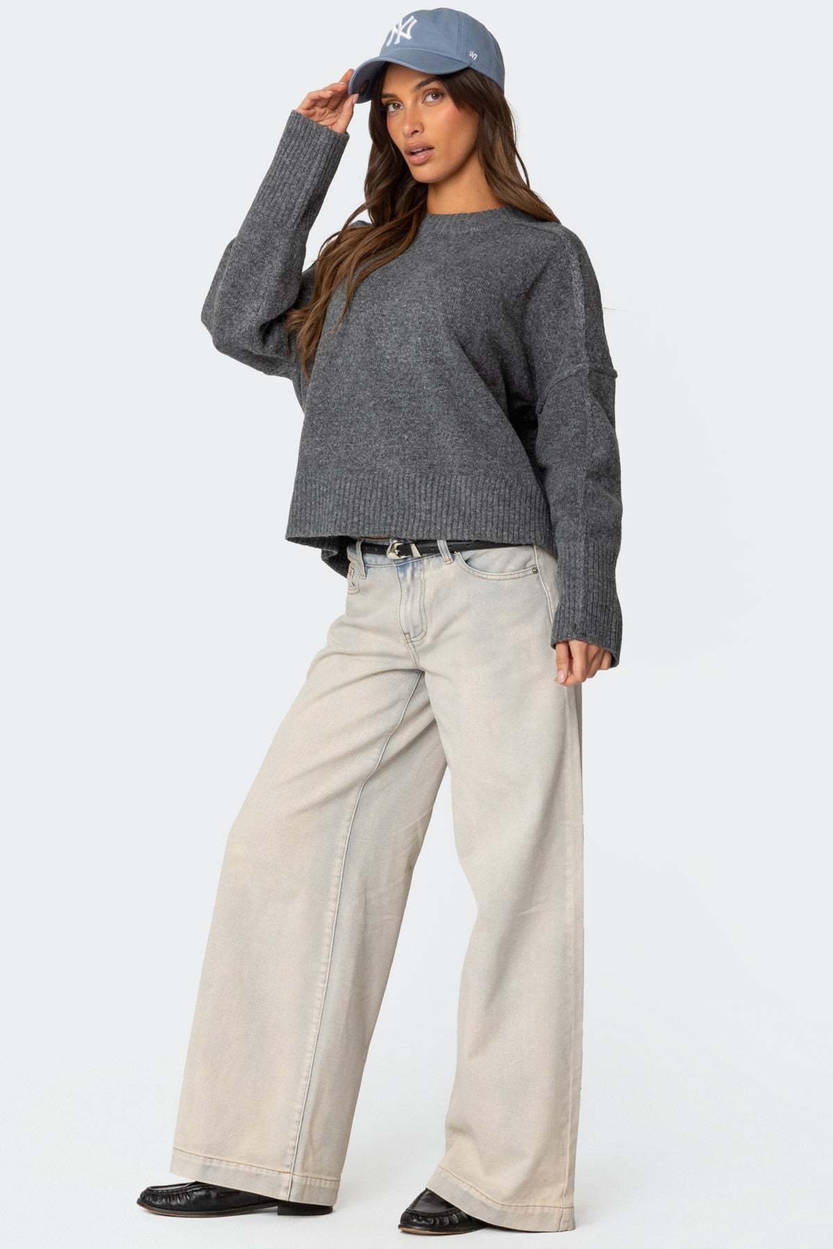 Shirley Oversized Sweater - DARK GRAY