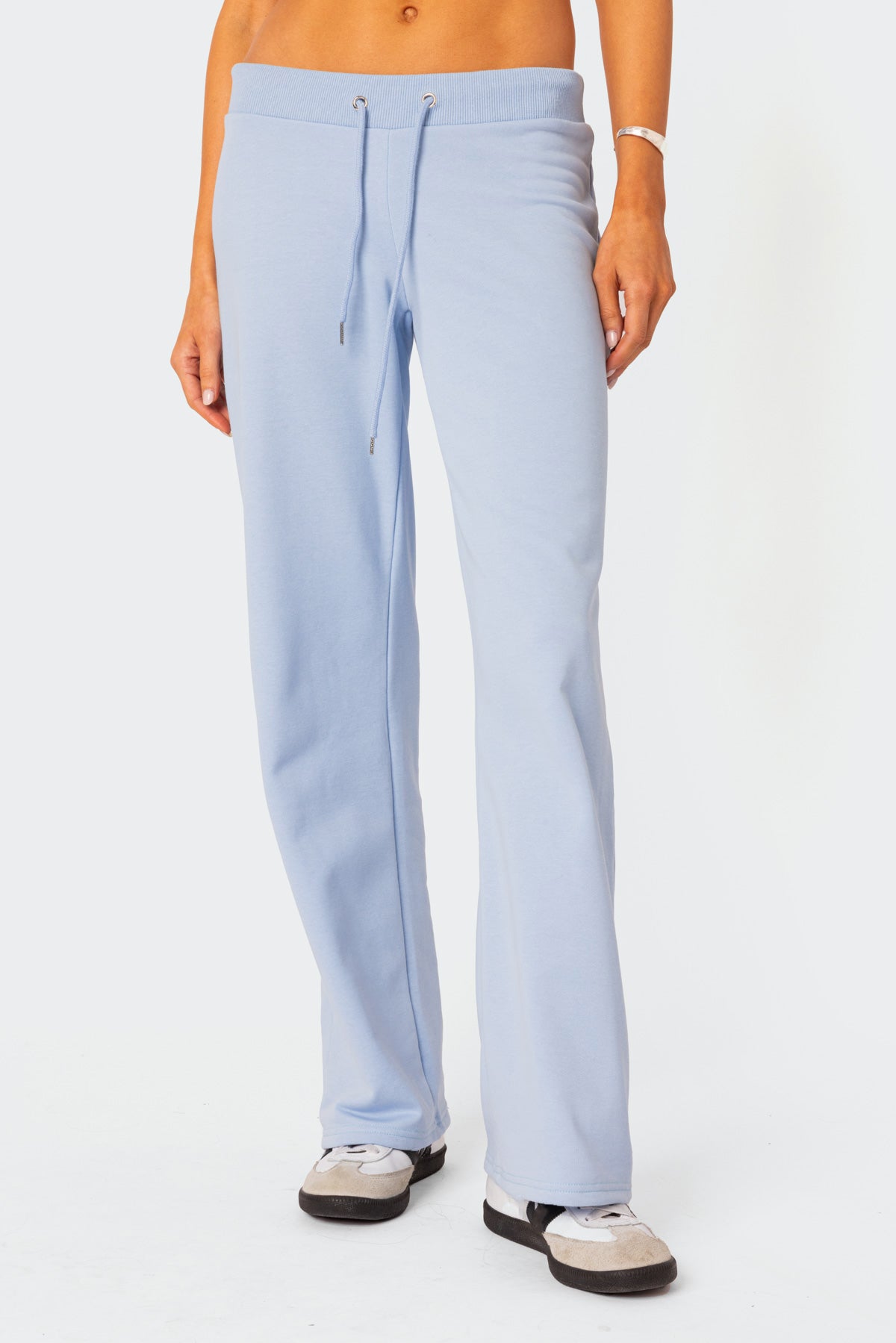 Quinn Straight Leg Sweatpants - LIGHT BLUE
