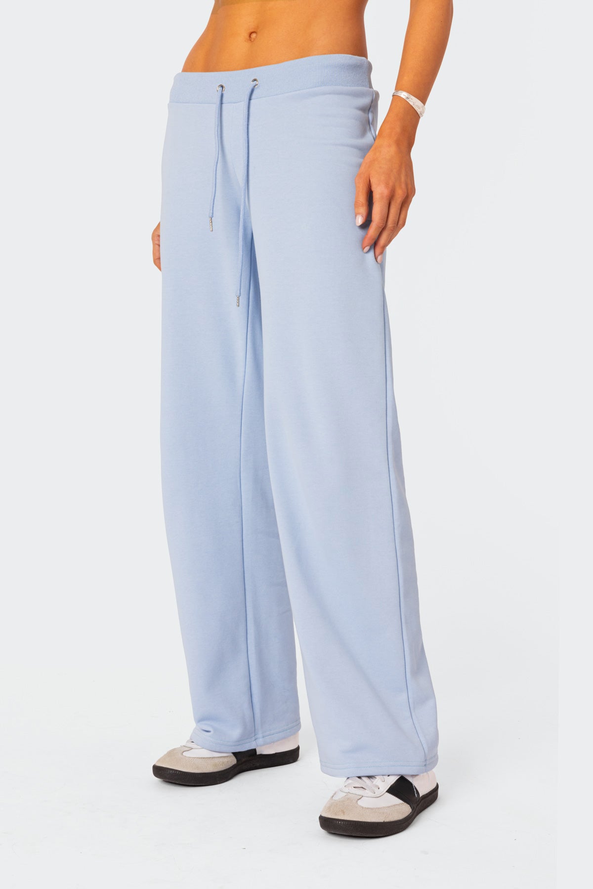 Quinn Straight Leg Sweatpants - LIGHT BLUE