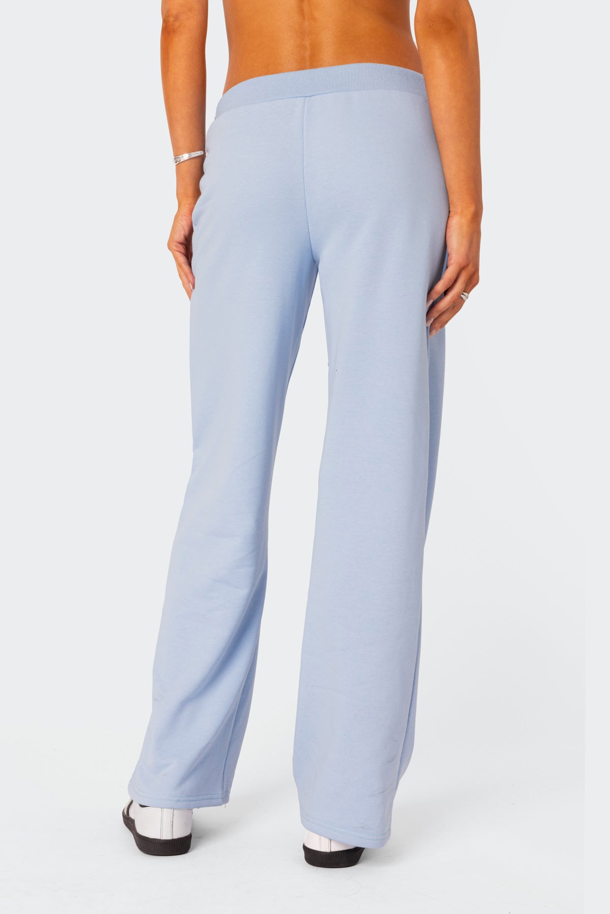 Quinn Straight Leg Sweatpants - LIGHT BLUE