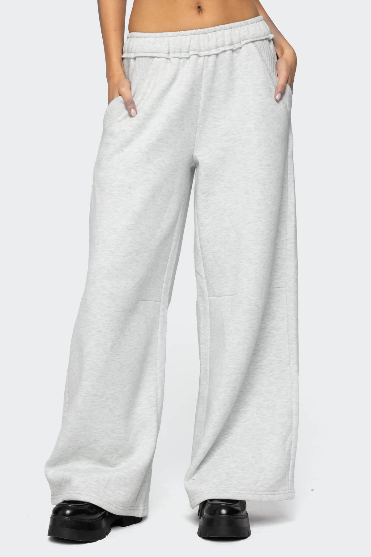 Kori Oversized Sweatpants - GRAY MELANGE