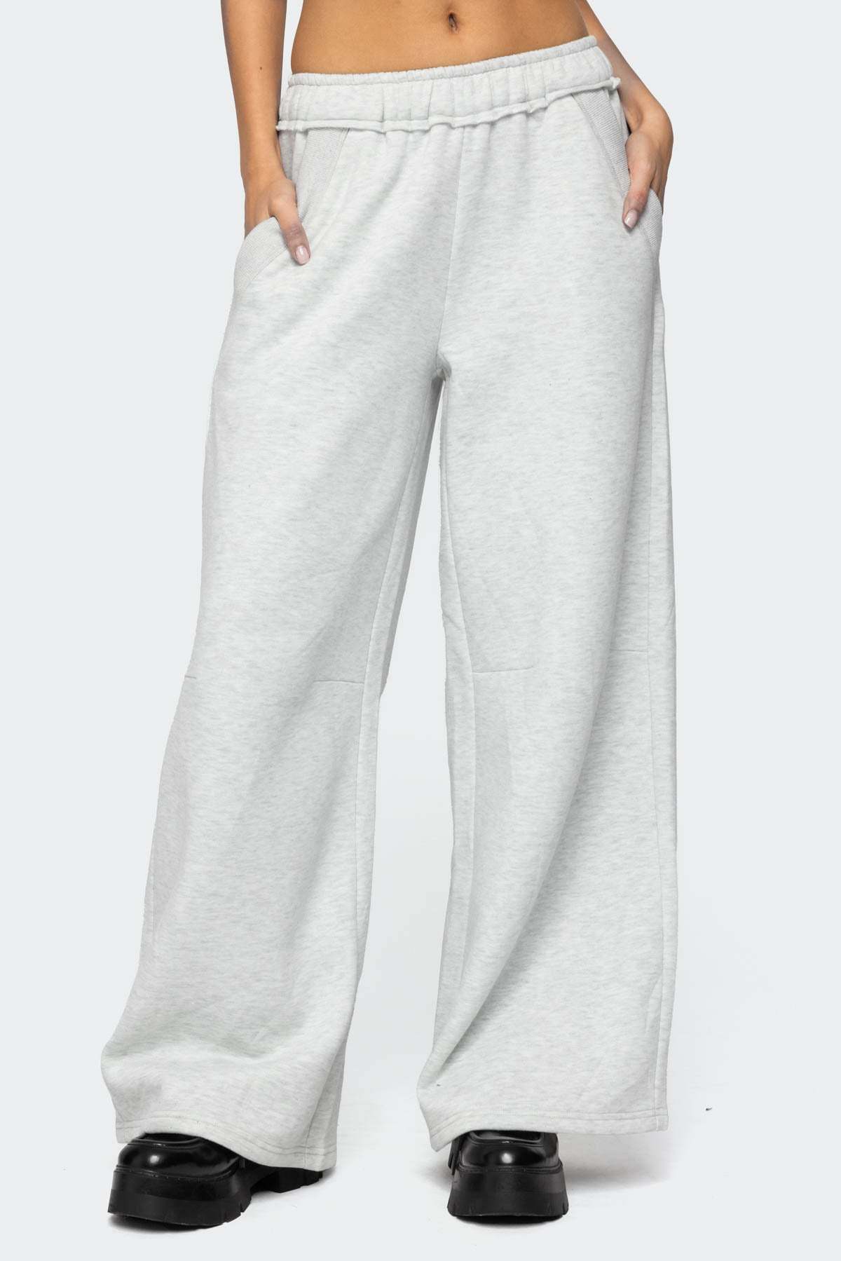 Kori Oversized Sweatpants - GRAY MELANGE