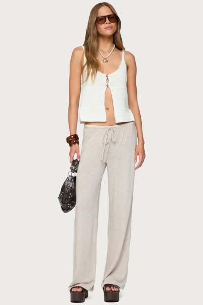 Camdyn Loose Fit Pants - BEIGE