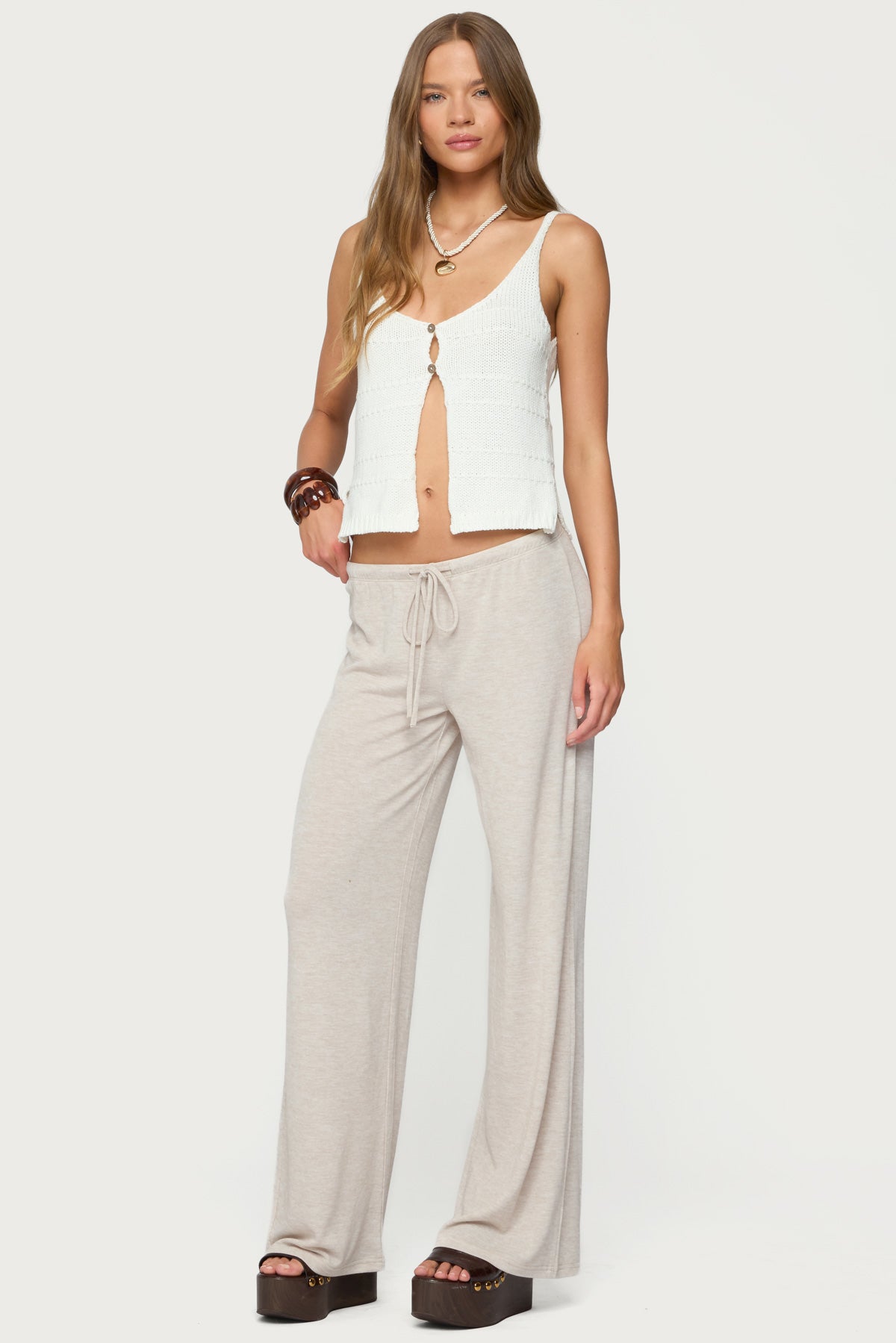 Camdyn Loose Fit Pants - BEIGE