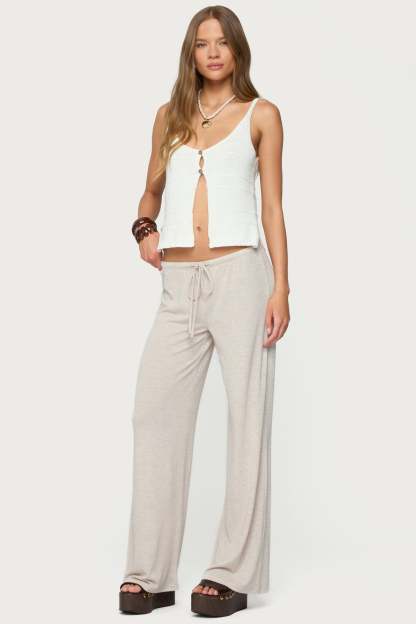 Camdyn Loose Fit Pants - BEIGE