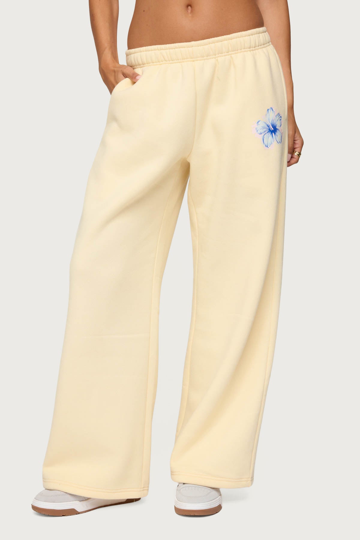 Tropical Bloom Sweatpants - YELLOW
