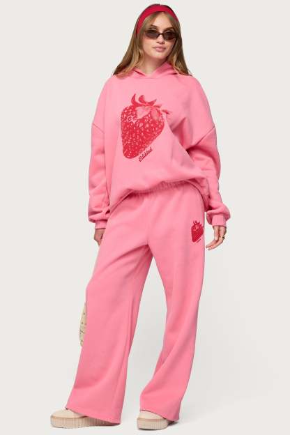 Strawberry Babe Sweatpants - PINK