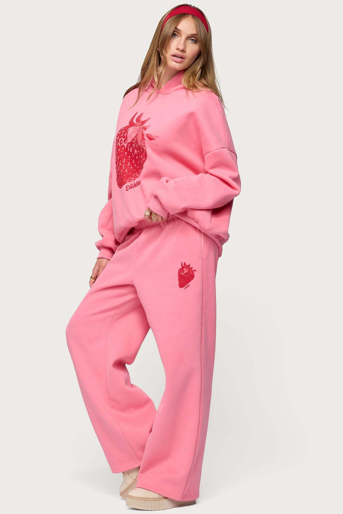 Strawberry Babe Sweatpants - PINK