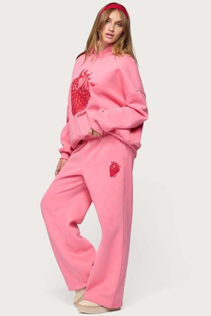 Strawberry Babe Sweatpants - PINK