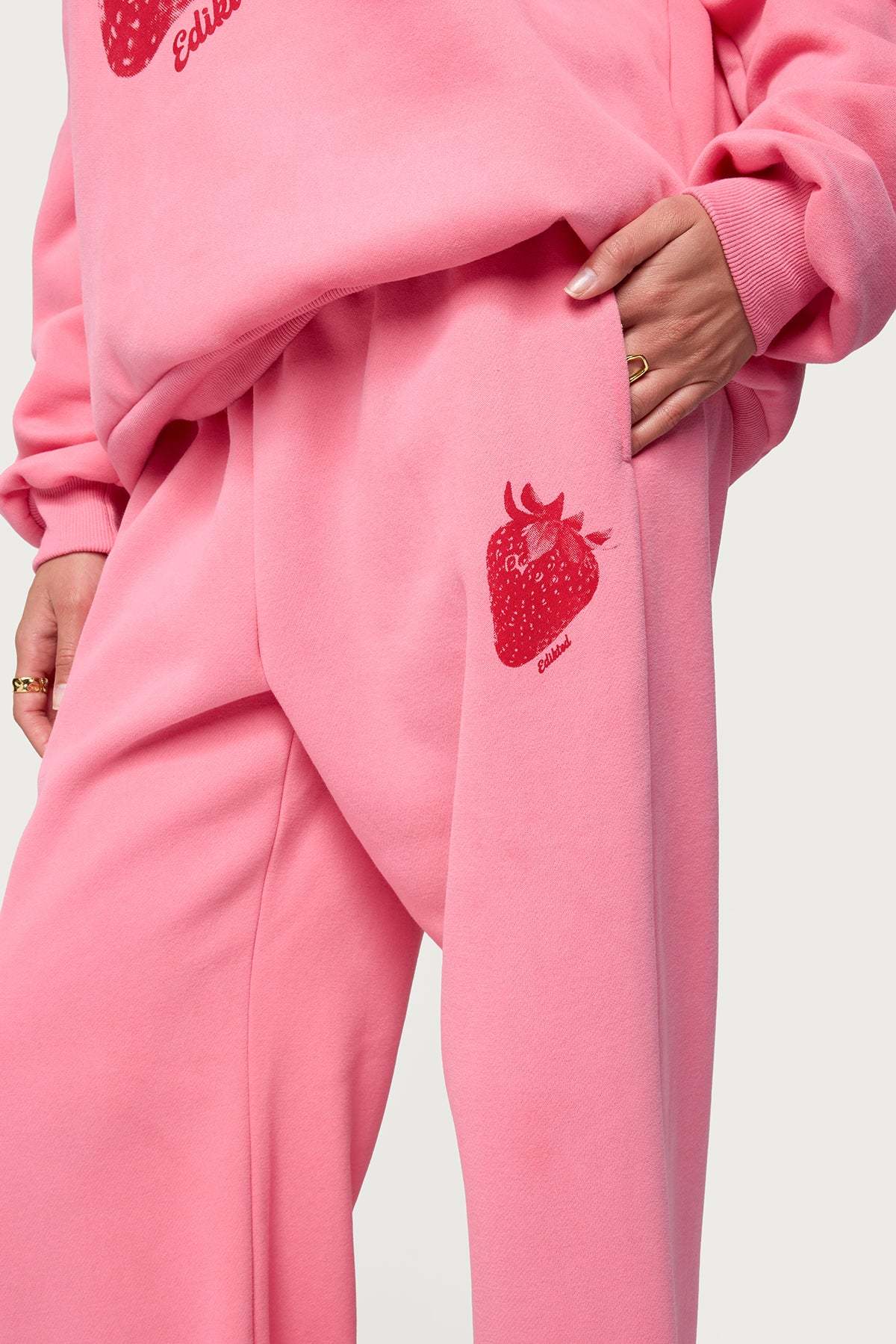 Strawberry Babe Sweatpants - PINK