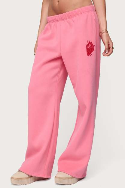 Strawberry Babe Sweatpants - PINK