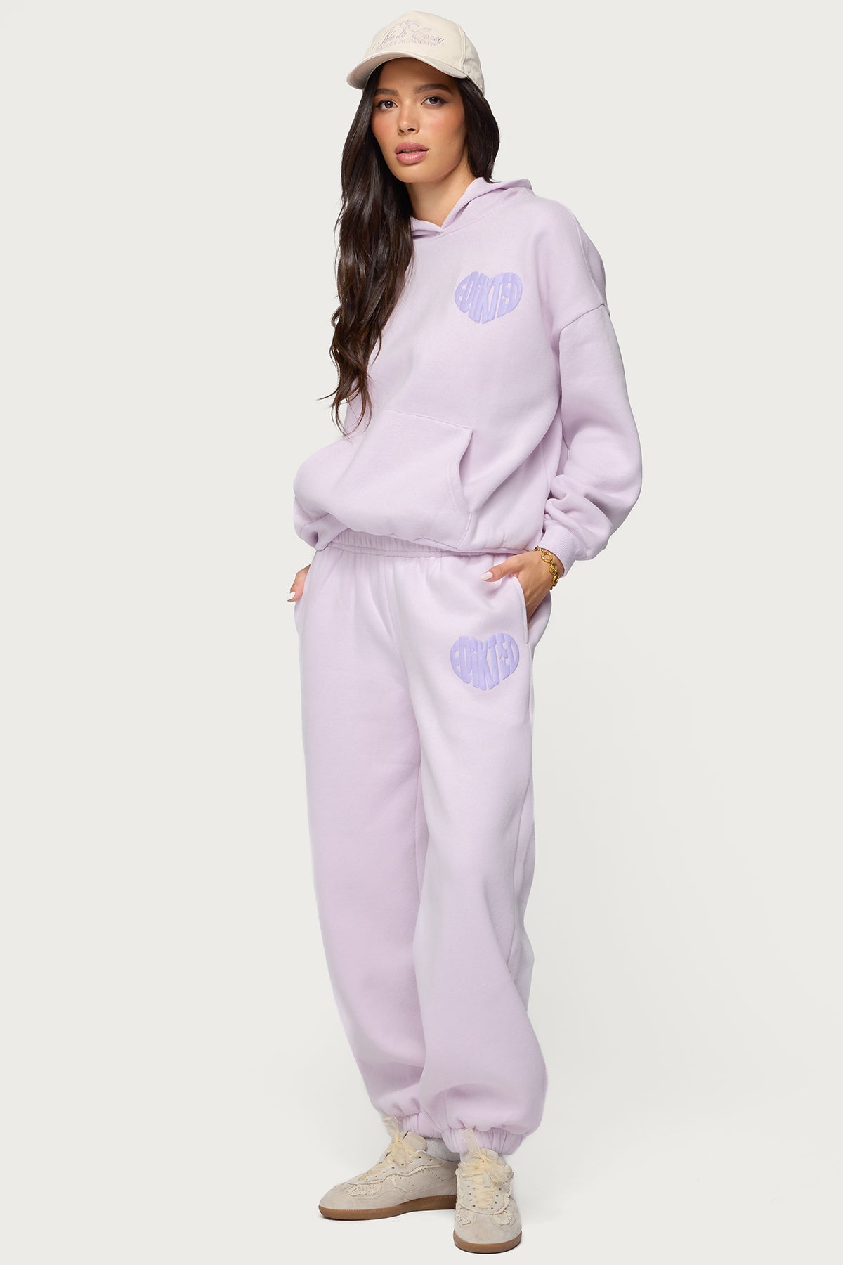 Major Love Edikted Sweatpants - LILAC