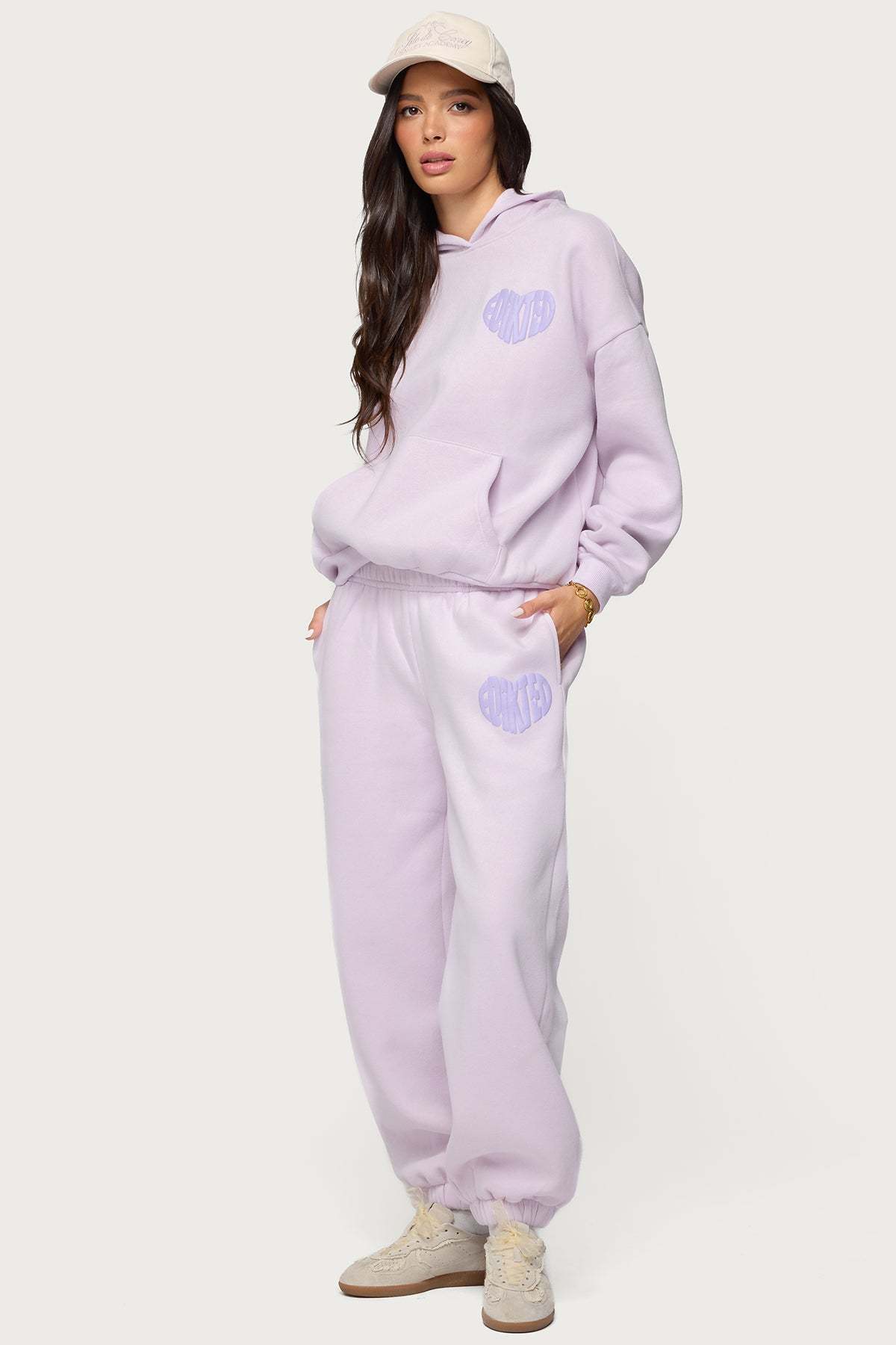 Major Love Edikted Sweatpants - LILAC