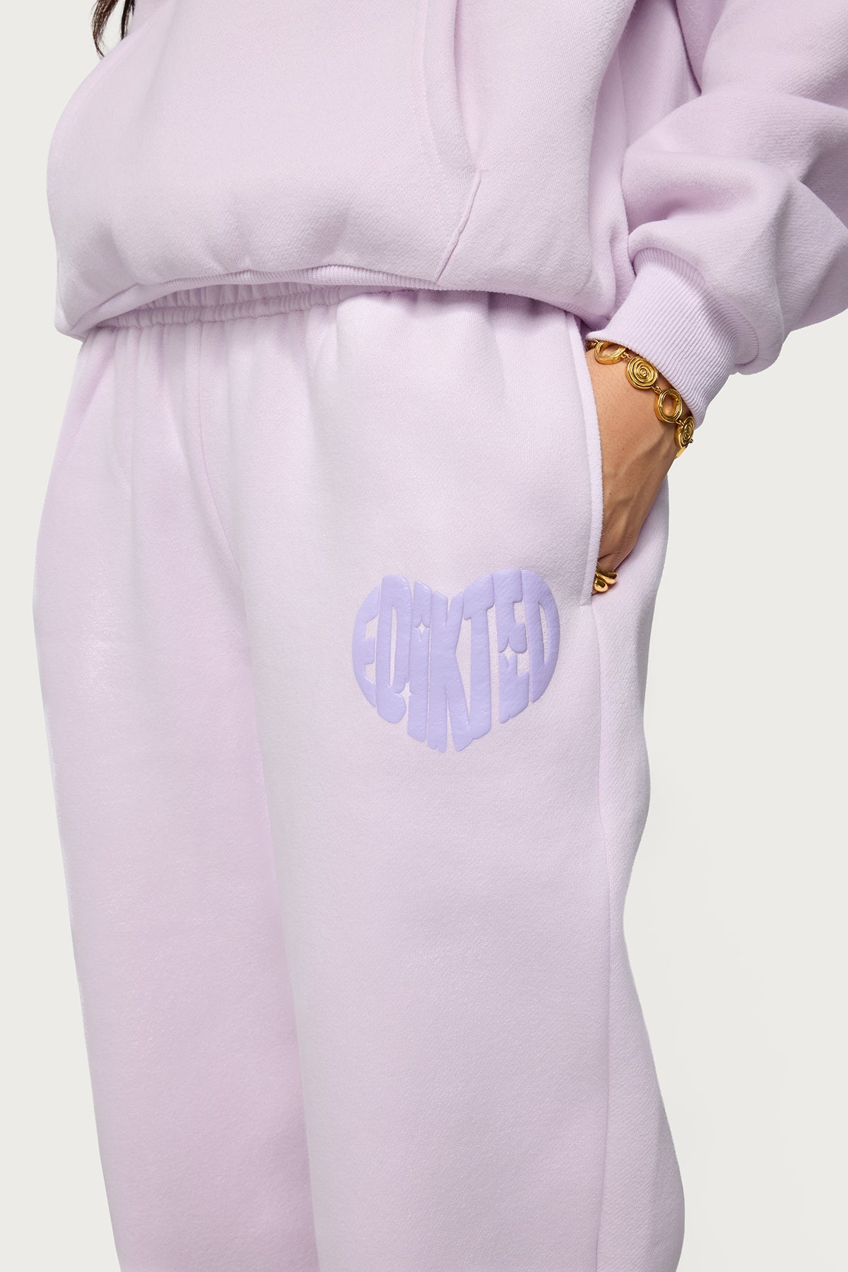 Major Love Edikted Sweatpants - LILAC