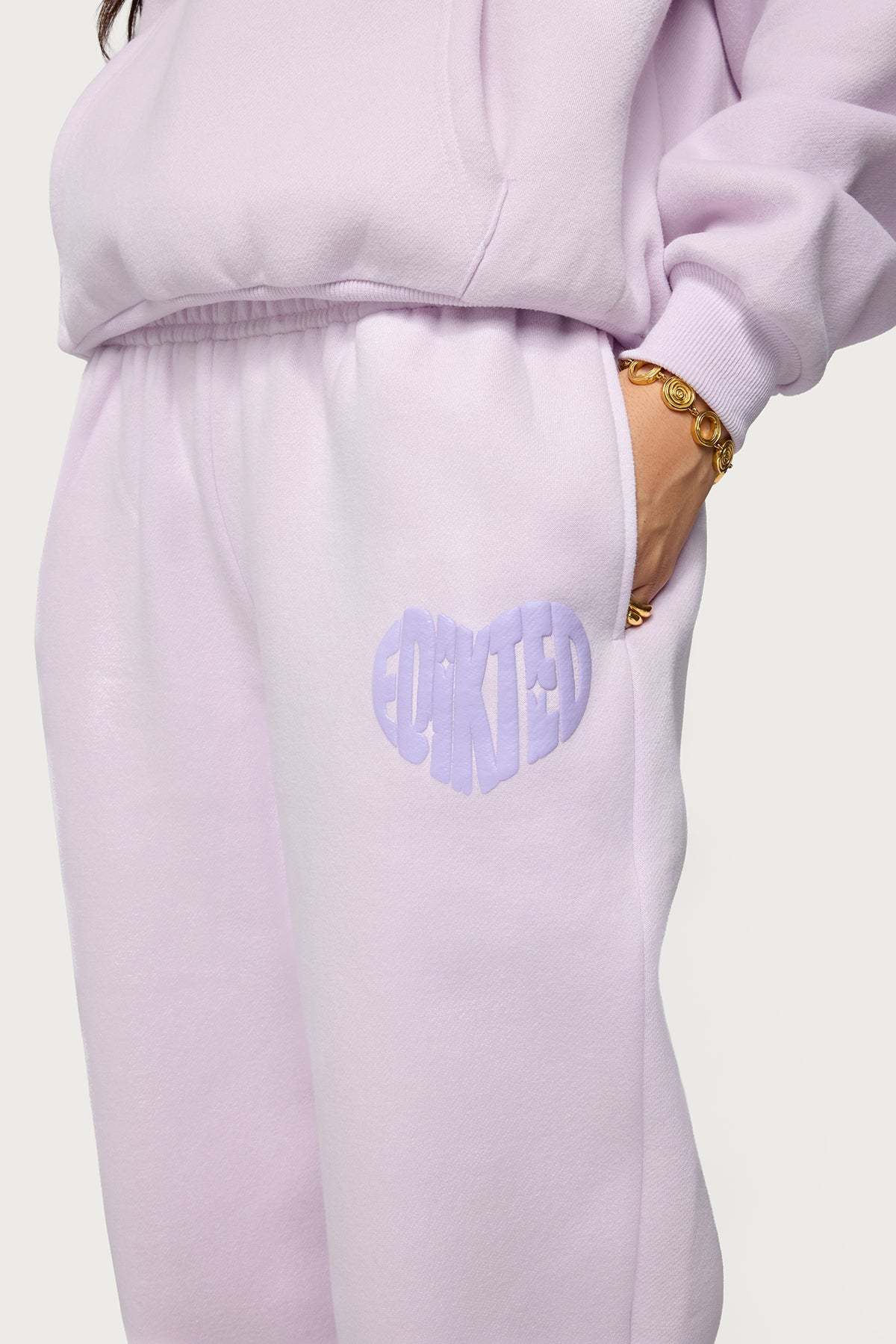 Major Love Edikted Sweatpants - LILAC