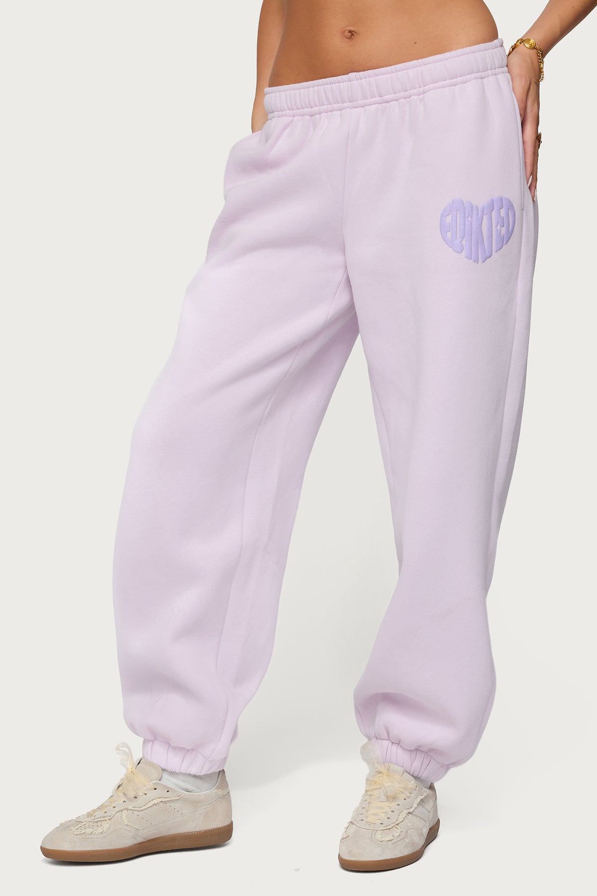Major Love Edikted Sweatpants - LILAC