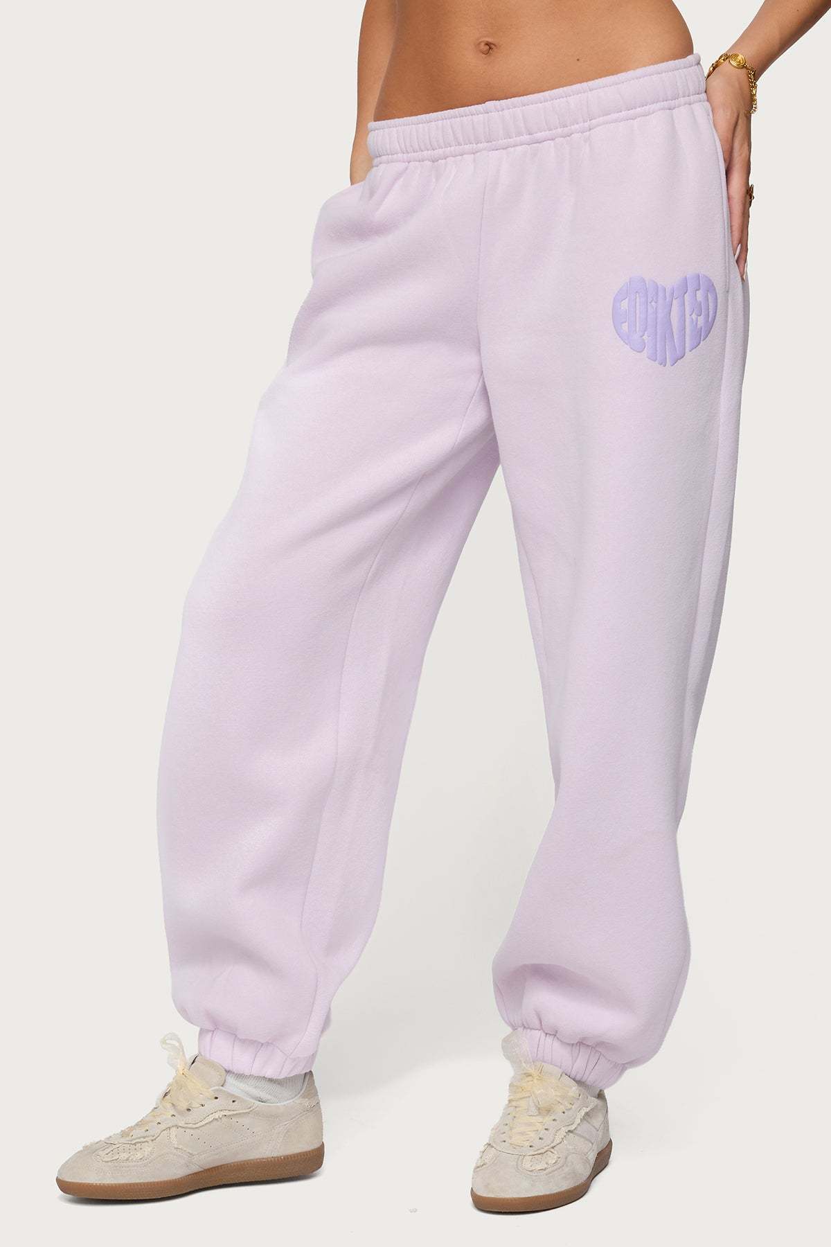 Major Love Edikted Sweatpants - LILAC