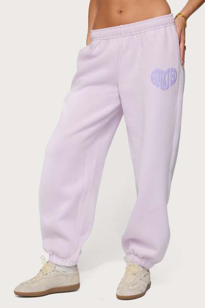 Major Love Edikted Sweatpants - LILAC
