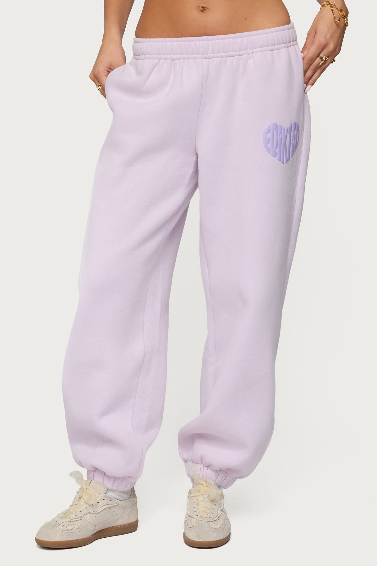 Major Love Edikted Sweatpants - LILAC