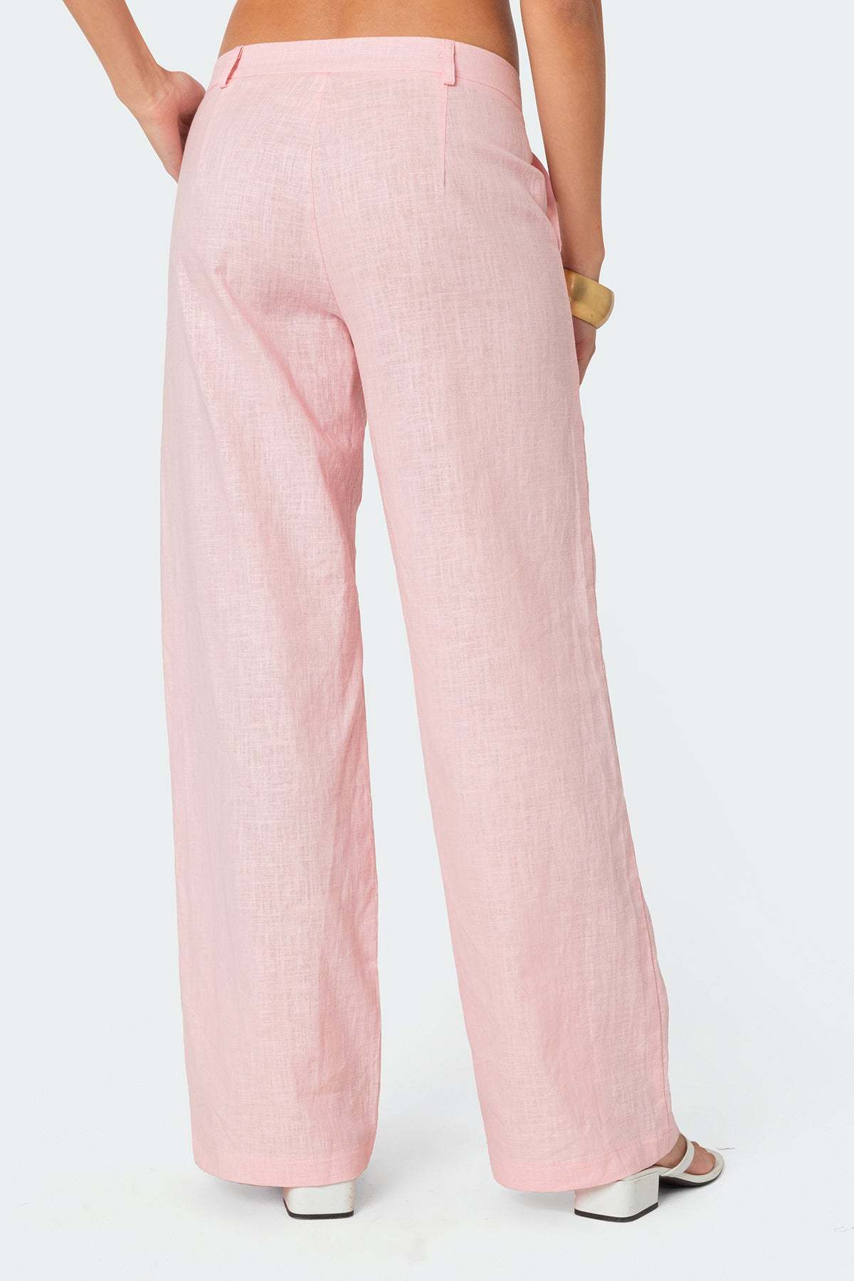 Arya Linen Look Pants - LIGHT PINK