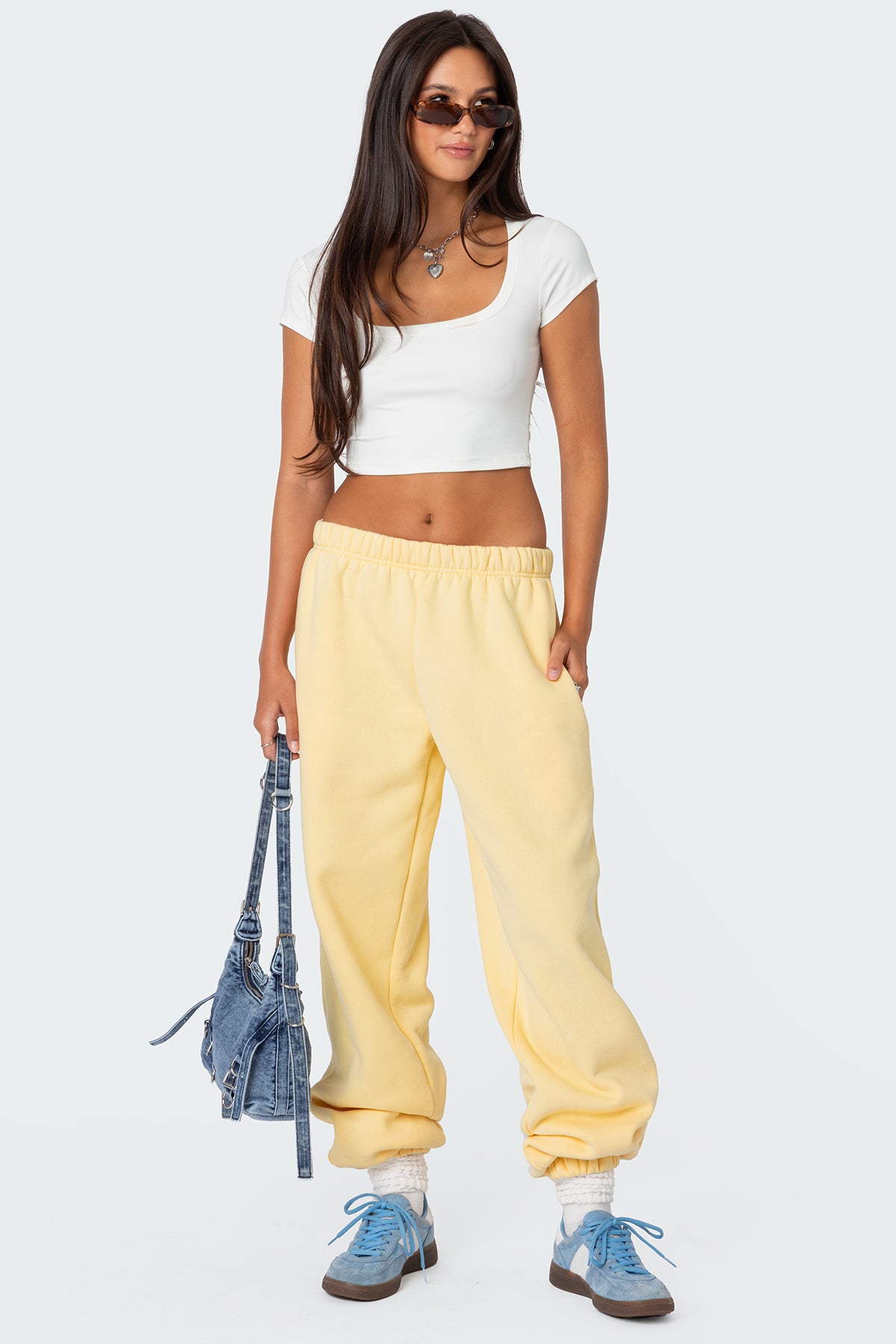 Clark Oversized Sweatpants - YELLOW