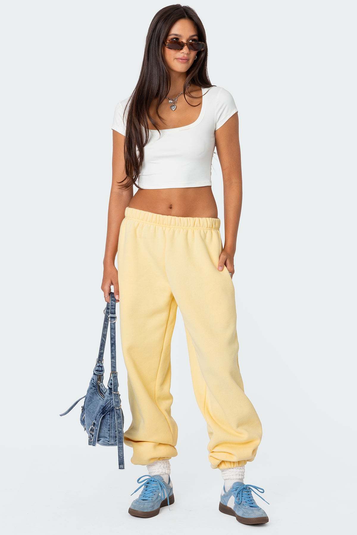 Clark Oversized Sweatpants - YELLOW