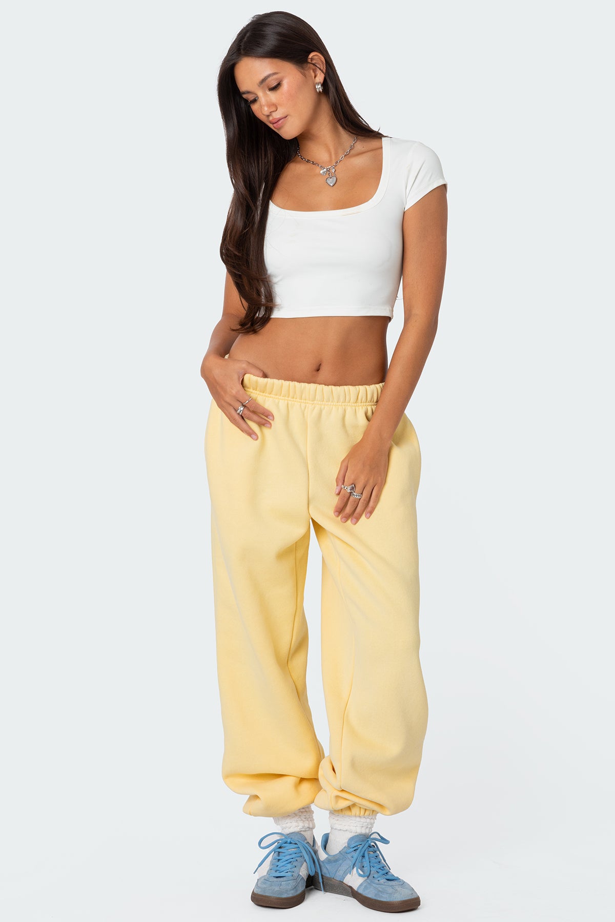 Clark Oversized Sweatpants - YELLOW