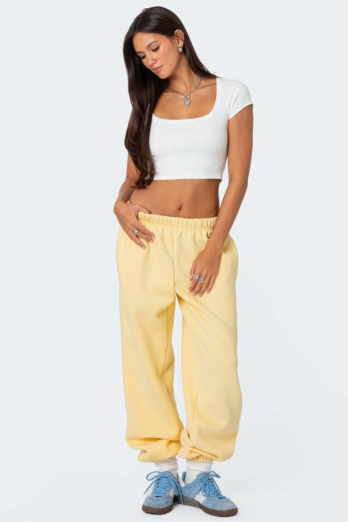 Clark Oversized Sweatpants - YELLOW