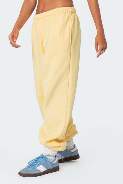 Clark Oversized Sweatpants - YELLOW