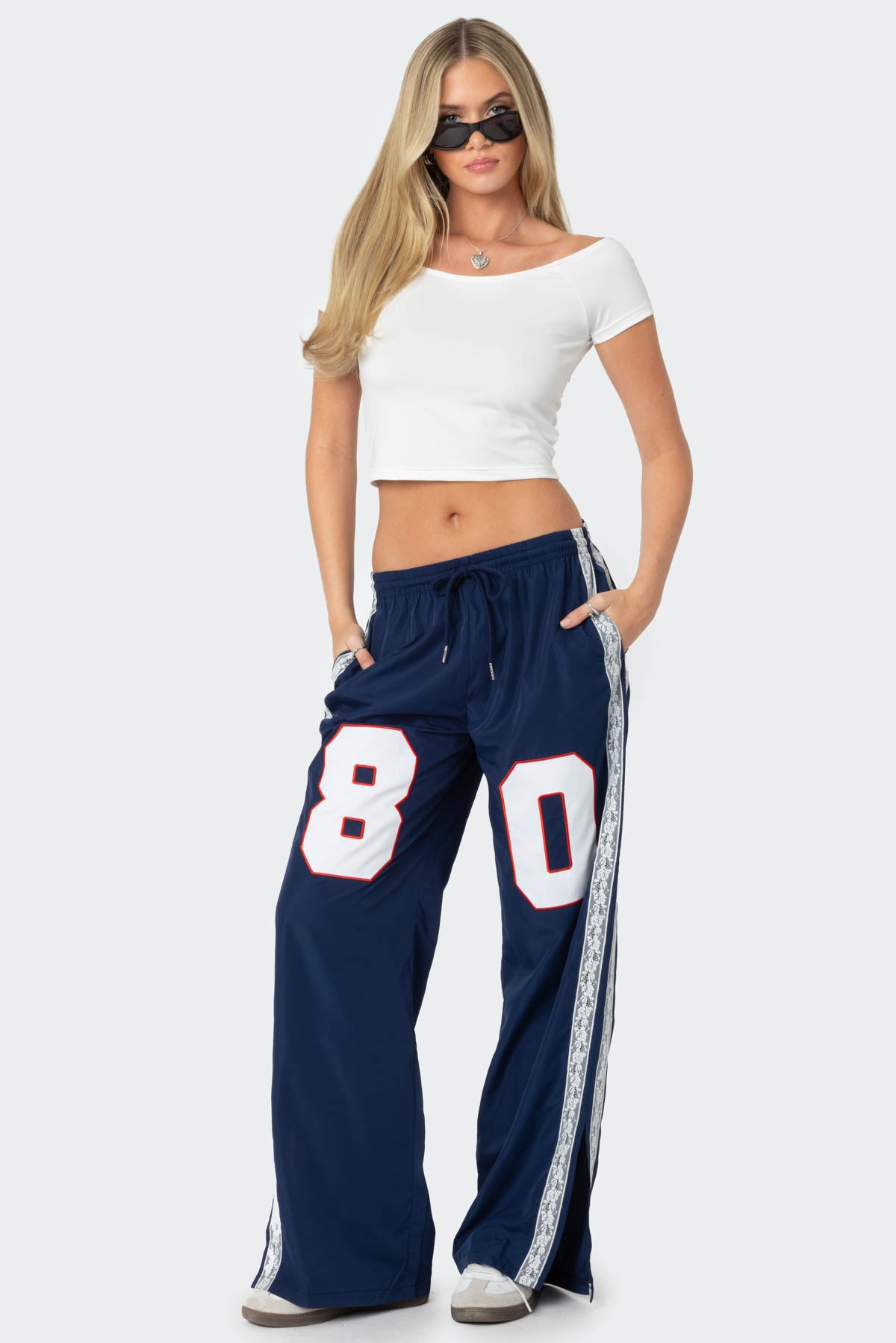 1980 Nylon Track Pants - NAVY