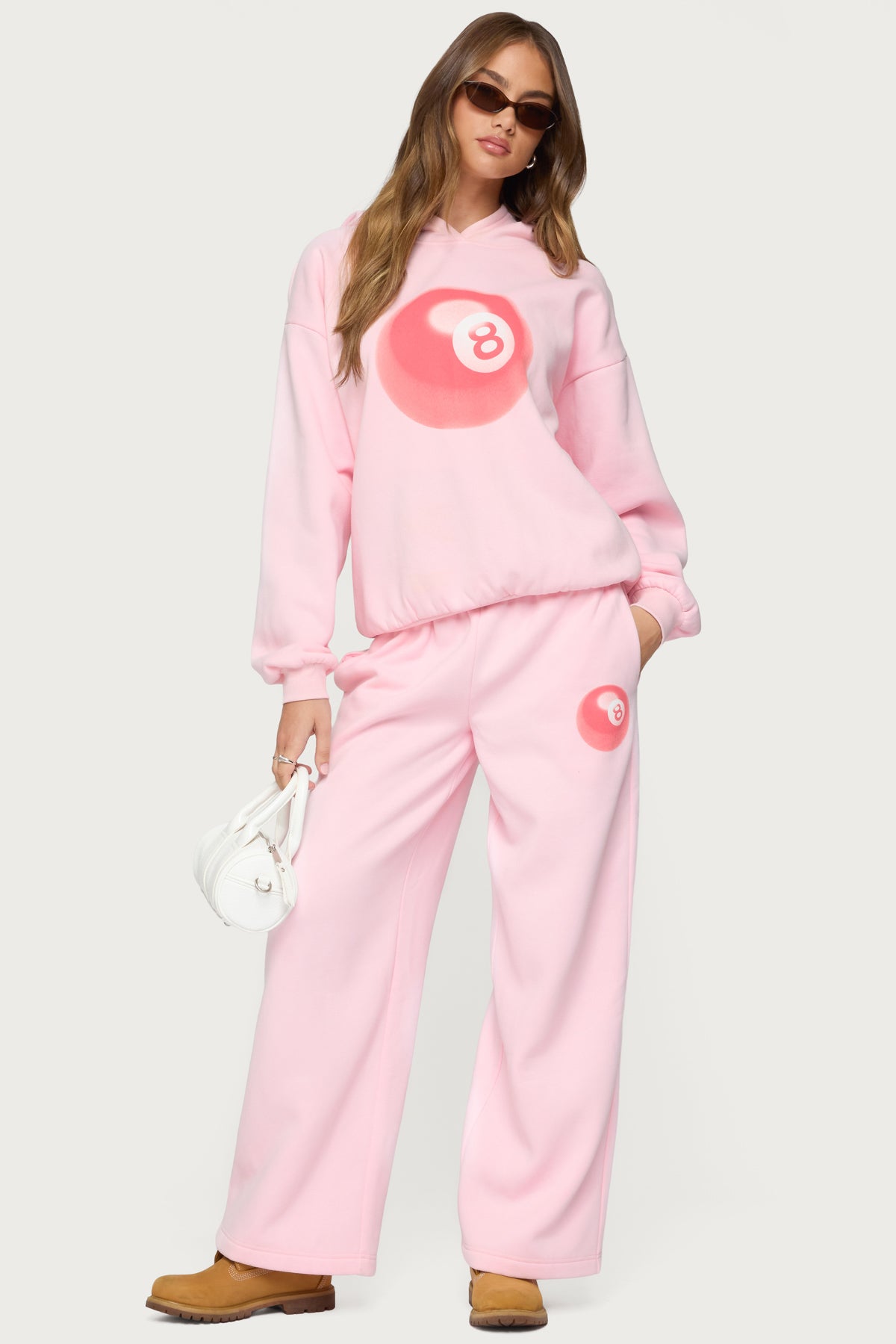 Lucky 8 Sweatpants - LIGHT PINK