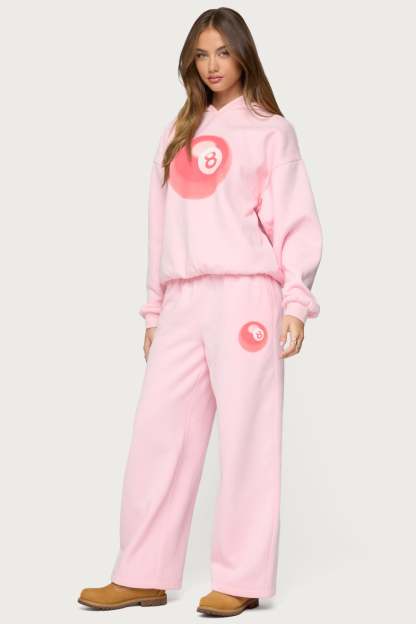 Lucky 8 Sweatpants - LIGHT PINK