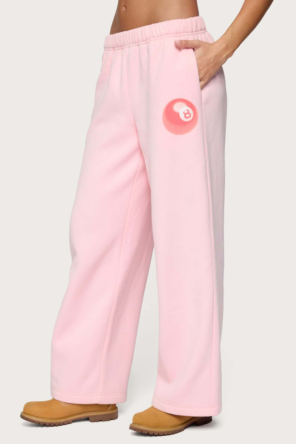 Lucky 8 Sweatpants - LIGHT PINK