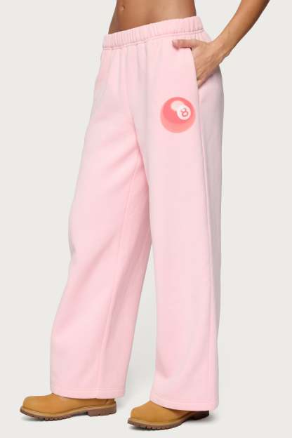 Lucky 8 Sweatpants - LIGHT PINK
