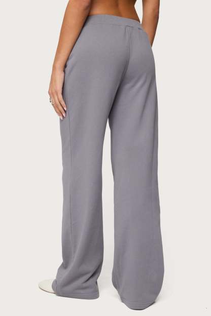 Quinn Straight Leg Sweatpants - GRAY