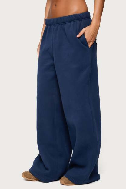 Senior Girl Straight Leg Sweatpants - NAVY