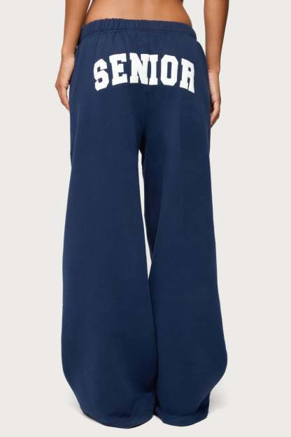 Senior Girl Straight Leg Sweatpants - NAVY