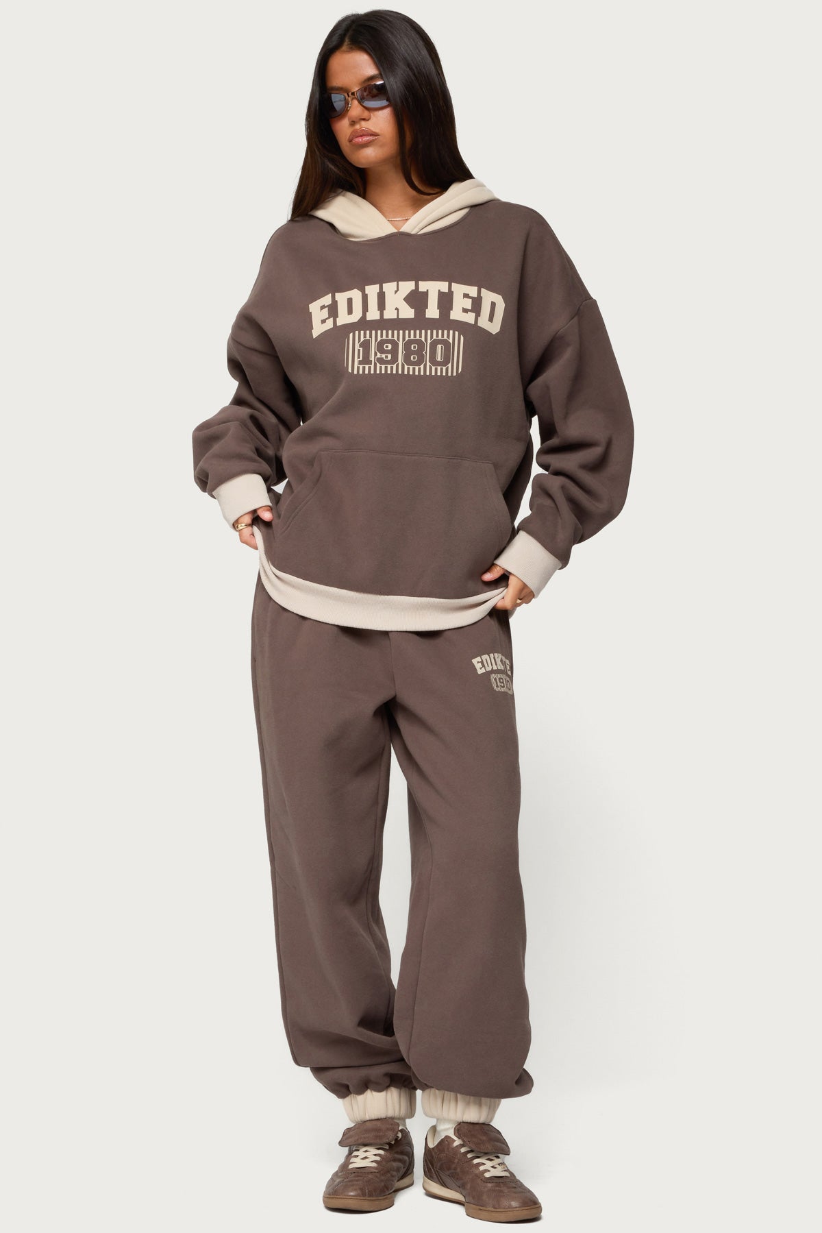 Edikted 1980 Sweatpants - BROWN