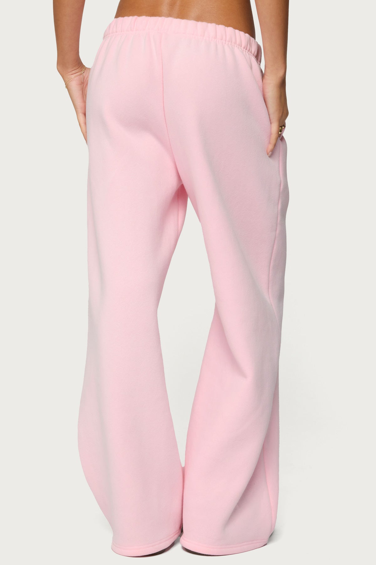 Love Edikted Wide Leg Sweatpants - LIGHT PINK