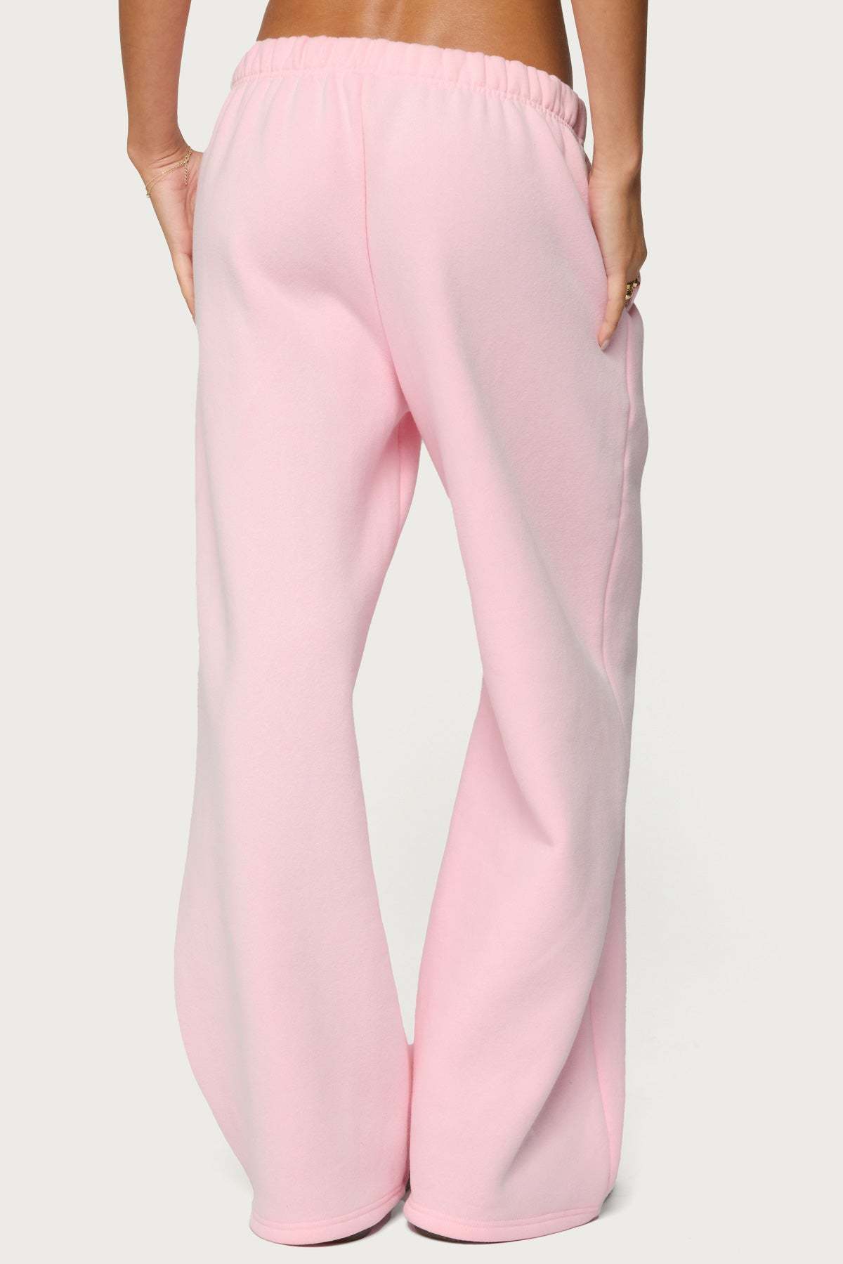 Love Edikted Wide Leg Sweatpants - LIGHT PINK
